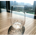 Clear stemless wine glasses cup